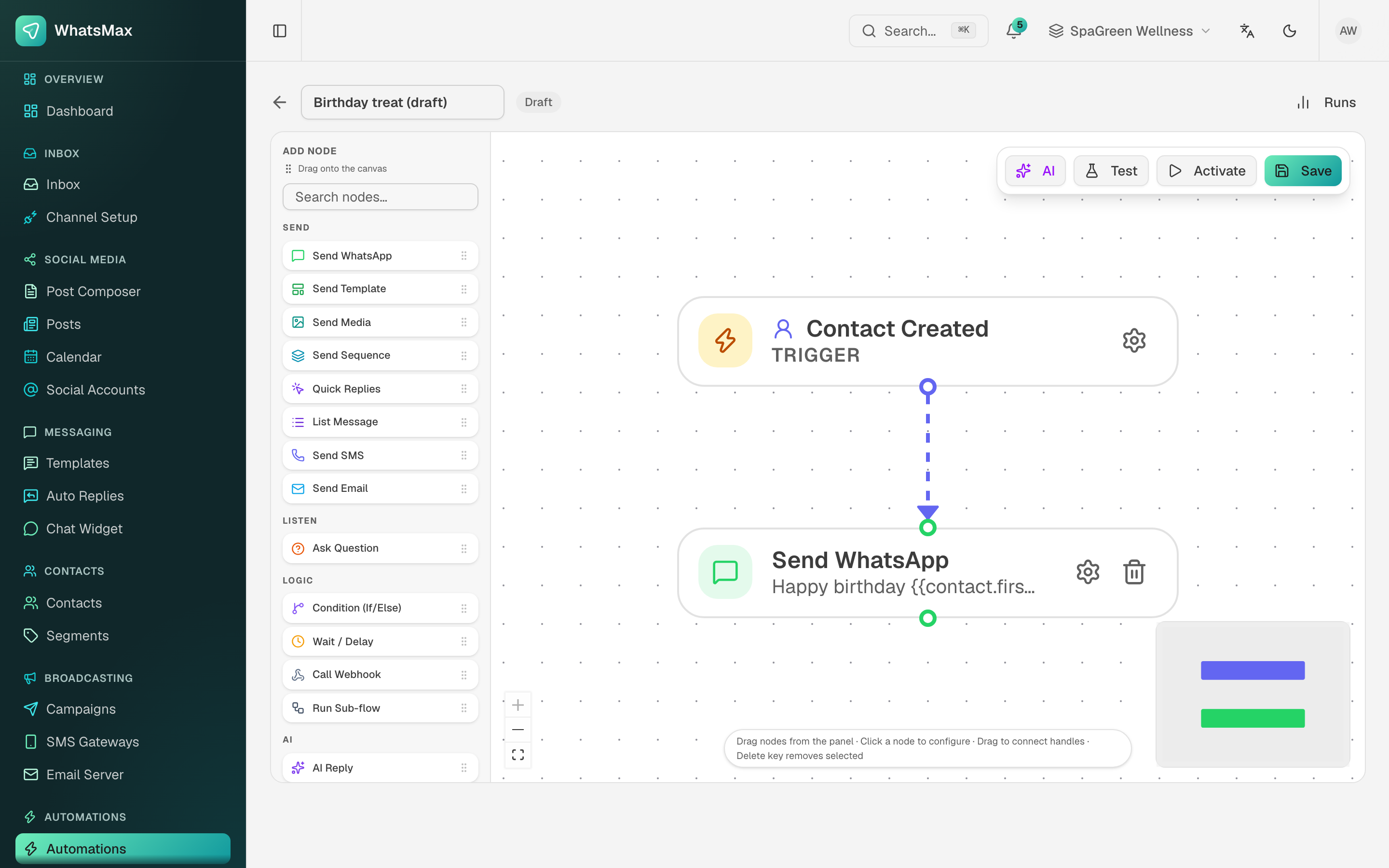 Automation builder