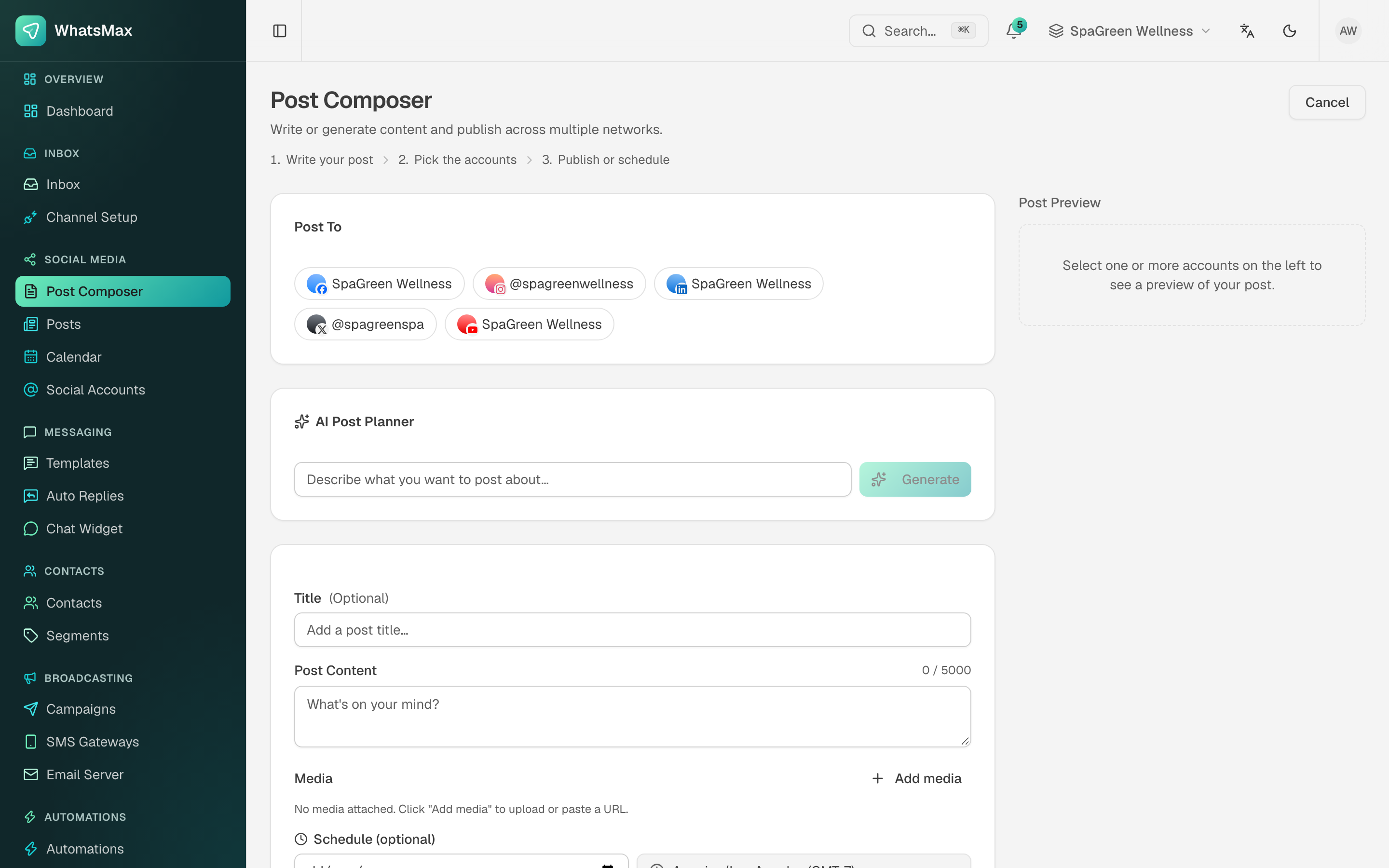 Post composer