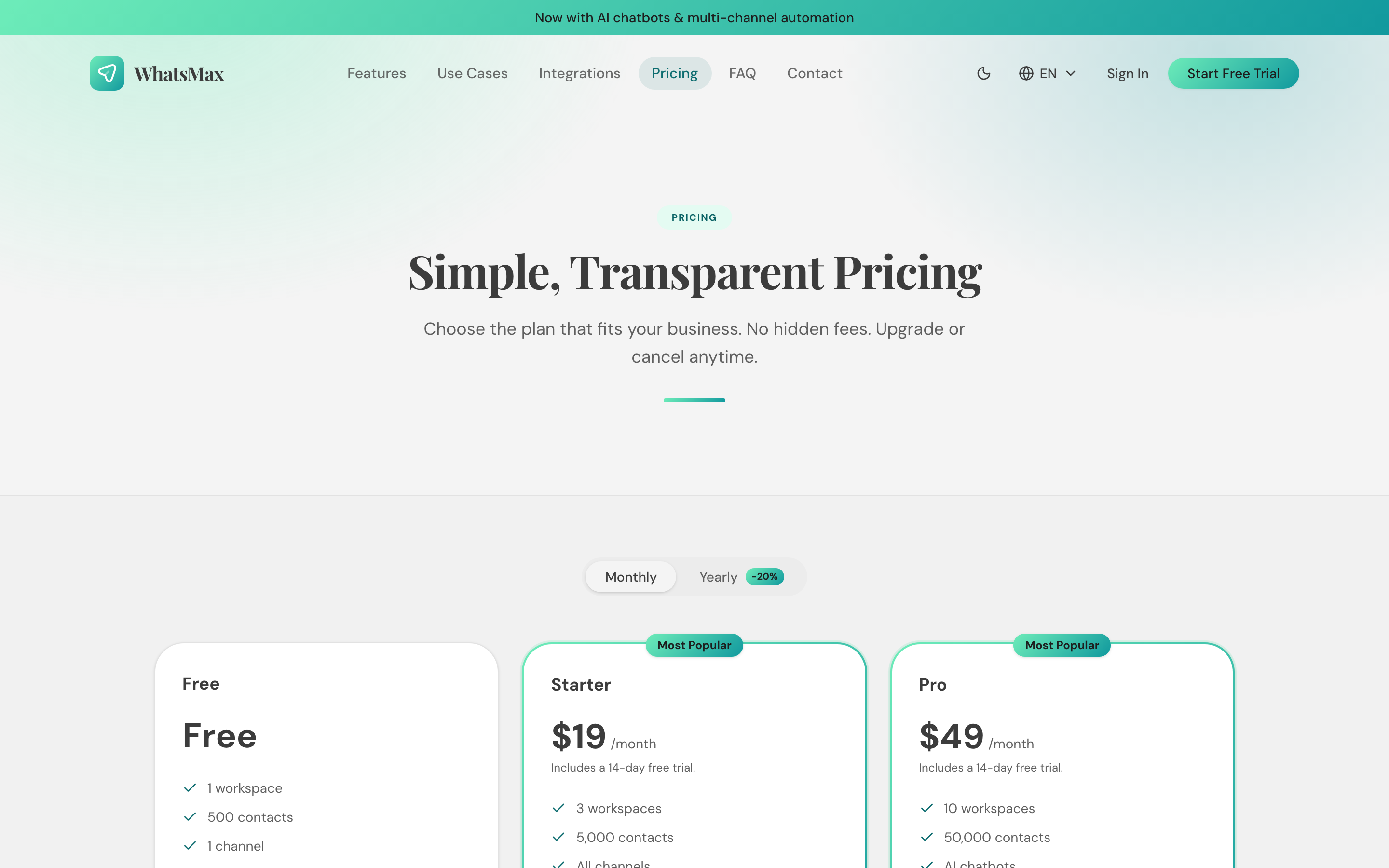Public pricing
